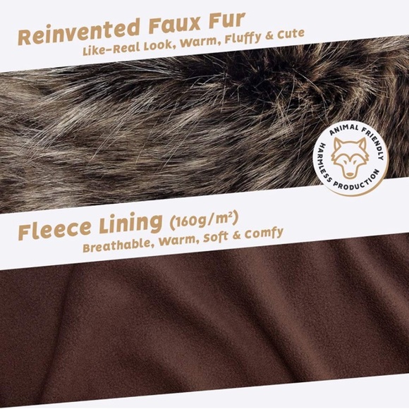 Russian Faux Fur Hat-Like Real Fur Cossack Style - Picture 3 of 4